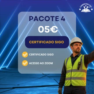 Pacote 05€ - Gestão e Coordenação de Projecto no Âmbito da Segurança e Saúde no Trabalho_Vídeo _ Certificado SIGO