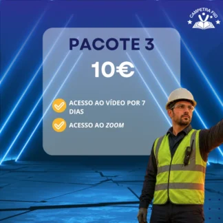 Pacote 10€ - Gestão e Coordenação de Projecto no Âmbito da Segurança e Saúde no Trabalho_Vídeo